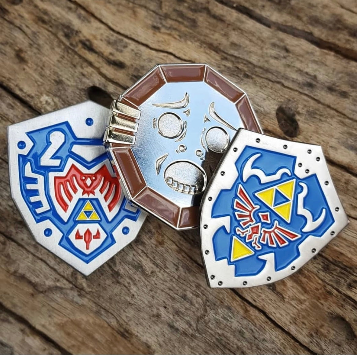 Mirror Shield Enamel Pin