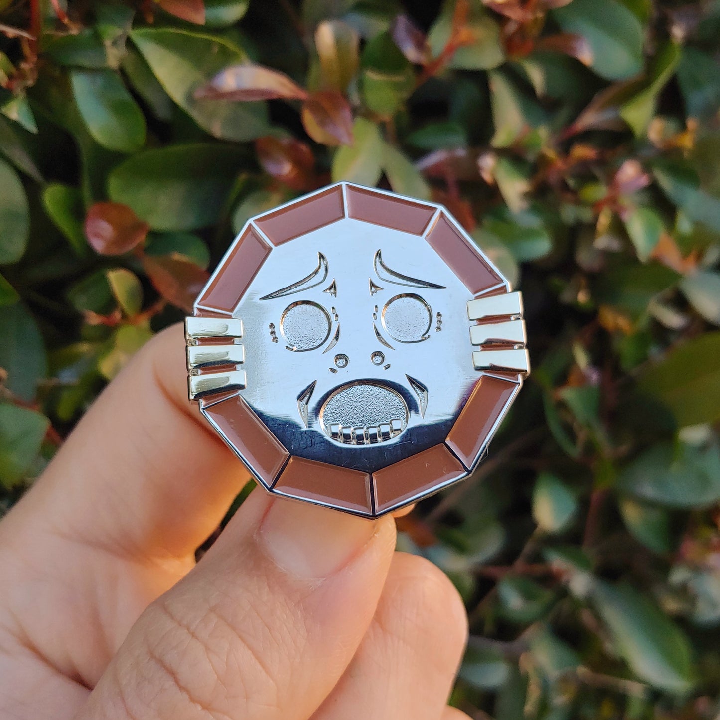 Mirror Shield Enamel Pin