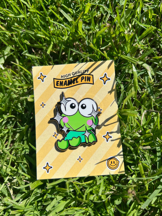 Hello PinPlugged - Keroppi Enamel Pin