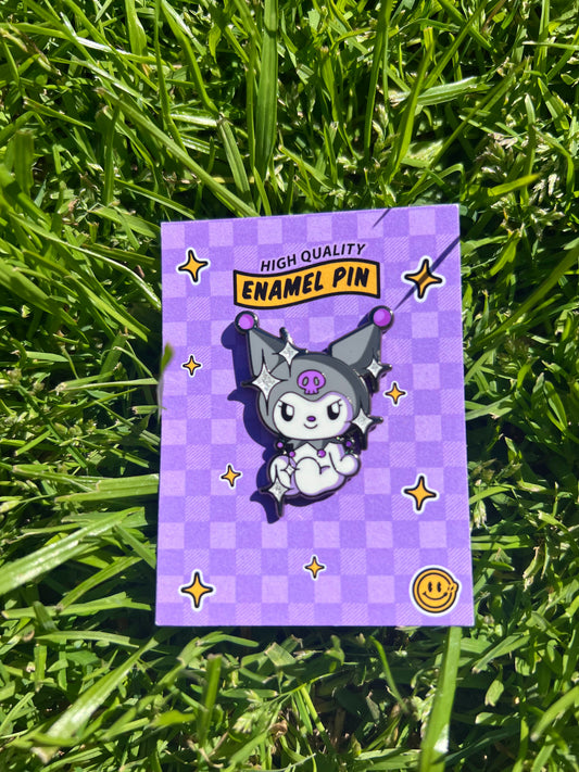 Hello PinPlugged - Kuromi Enamel Pin