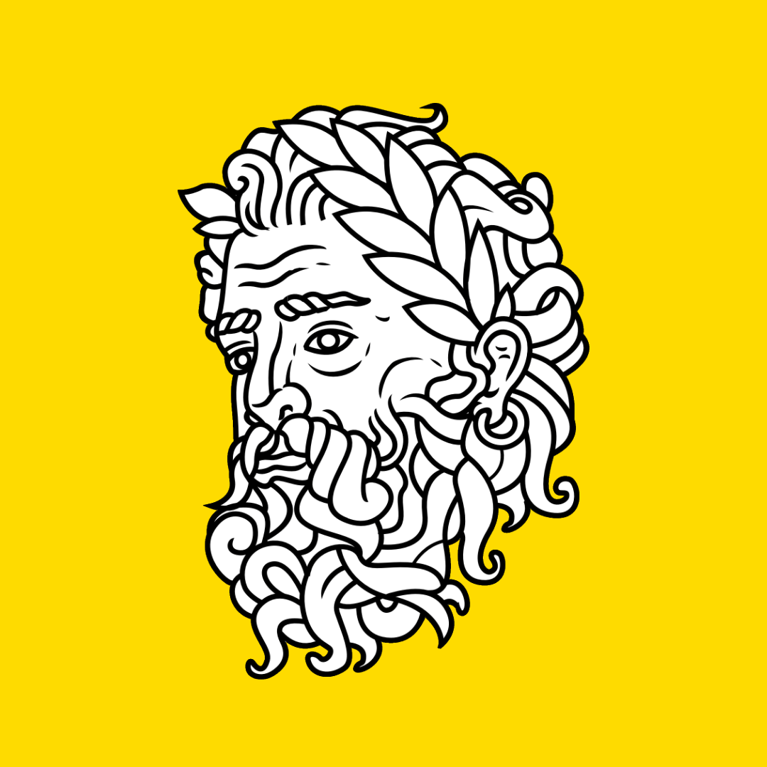 Zeus enamel pin - Pin Plugged